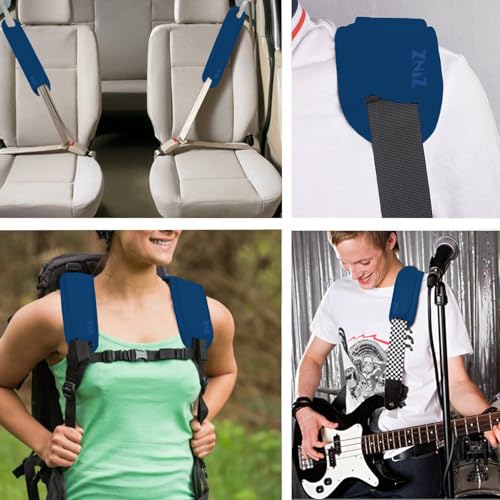 Ultra Thick & Breathable Universal Shoulder Pad Cushion for Bag - Long & Comfort - color: Dark Blue