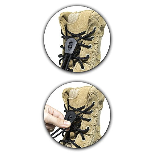 Wheeled Cord Lock Stopper (50 Pack) - Heavy Duty - Clamp Toggle End Slider for Shock Cord, Bungee, Paracord, Drawstrings - size: 50 Pack