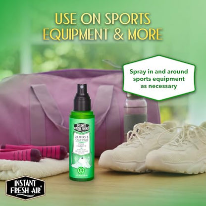 Shoe Deodorizer & Foot Odor Elimination Spray - Instant Shoe Smell Remover for Sneakers, Cleats, Boots, All Footwear, Gym Bags & Sports Equipment - Fresh Lavender Scent - 4 fl oz.