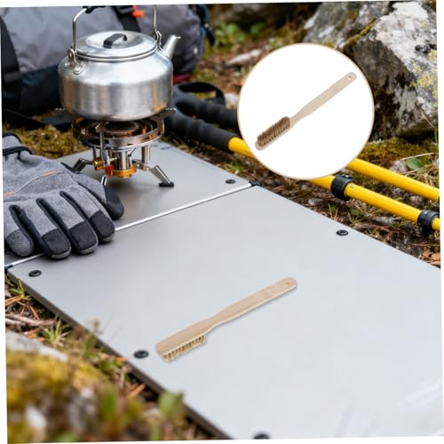 LALAFINA Rock Climbing Chalk Brush with Wooden Handle and Sturdy Bristles for Indoor and Outdoor Climbing, Rapid Drying Cleaning Tool for Humid Environments and Bouldering