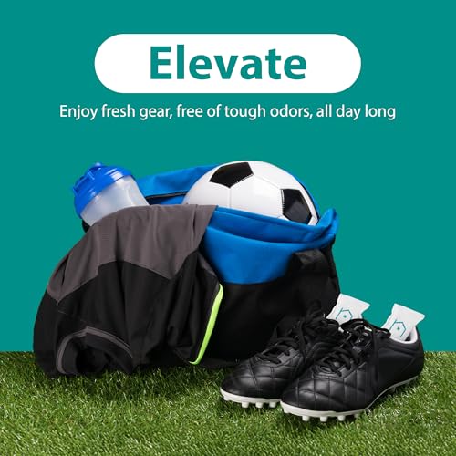 Shoe Deodorizer 4-Pack (8 Count) - Odor Eliminator, Air Freshener, Smell Absorber, Scent Remover for Shoes, Gym Bags, Soccer Cleats, Closets, Pet Area, Reusable - Shoe Deodorant - size: 2.65 Ounce (Pack of 4)
