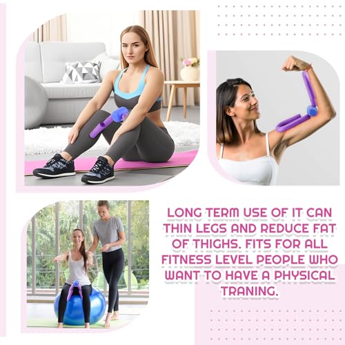 Women Fitness Exercise Equipment Trainer Set Pedal Resistance Band | Leg Arm Thigh Resistance Bands, Women Fitness Workout Equipment, Pedal Resistance Band with Handle, Yoga Pilates Body Fitness - color: Purple