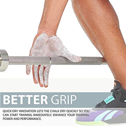 WARM BODY COLD MIND Mess Free Liquid Chalk - Gym Chalk for Weightlifting, Gymnastics, Climbing, Powerlifting - Sports Chalk - Hand Grip Chalk - style: 250+50ml