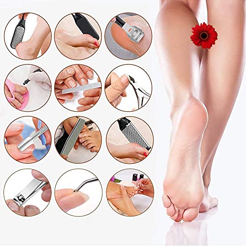 Electric Callus Remover for Feet with Vacuum, Professional Pedicure Tools Kit, Rechargeable Waterproof Foot File for Foot Care Deadskin Remover with 3Heads&2Speed,LCD Display - style: Black Electric Callus Remover +10in1