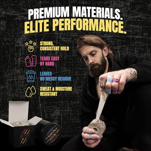 Bighorn Athletics × Adam Wardziński Mat Animal Tape Kit, Neon Jungle Set | Special edition set with 7 rolls of bold printed finger & sports tapes in a tin holder. Residue-free Zinc oxide adhesive. - color: Neon Predator