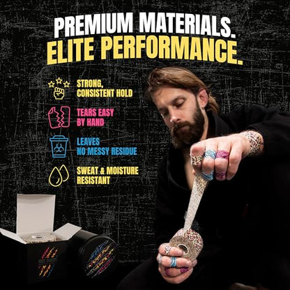 Bighorn Athletics × Adam Wardziński Mat Animal Tape Kit, Neon Wild Set | Special edition set with 7 rolls of bold printed finger & sports tapes in a tin holder. Residue-free Zinc oxide adhesive. - color: Neon Wild
