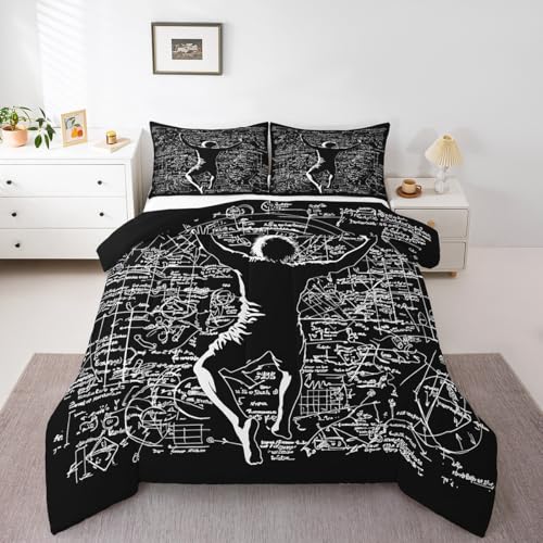 Erosebridal Cool Kids Climb Twin Bedding Set for Boys Girls Teens, Study Rock Climber Comforter Set 2 Piece, Rock Climbing Bouldering Bedding Comforter Sets, Extreme Sports Theme Bed Sets, Black - color: Black, size: Twin