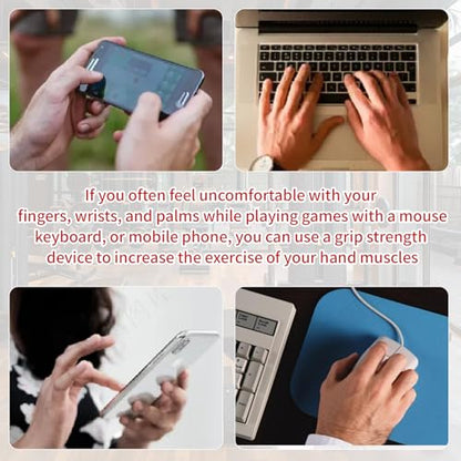 Professional Hand Grip Strengthener 165 lbs (75kg),Comfortable and wear-resistant foam handle,Weighted Great Wrist & Forearm Exercise, Arm Strength Builder, for Home Office &Gym &School