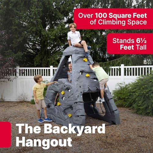 Step2 Skyward Summit for Kids, Climbing Wall Playset for Toddlers, Ages 4 –8 Years Old, Easy to Assemble Kids Outdoor Playground for Backyard