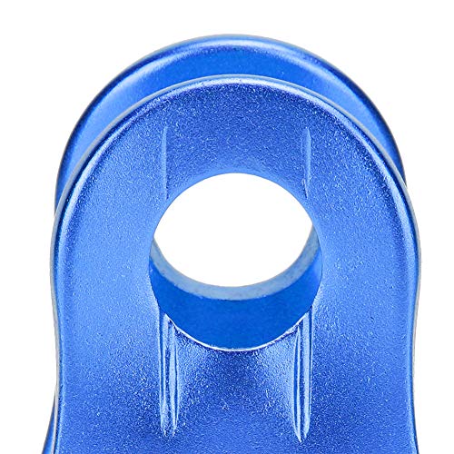 20KN Small Rope Pulley, Rock Climbing Pulley with Ball Bearings for Rock Climbing, Traction, Transportation, and More - color: Blue