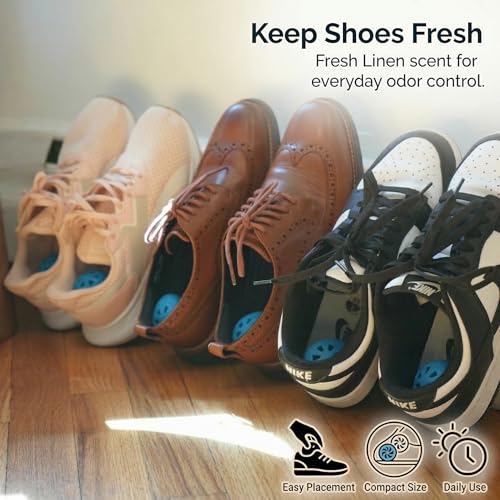 Air Jungles Shoe Deodorizer Balls Upgraded Formula 6 Ct, Fresh Linen Scent | Odor Eliminator for Sneaker, Gym Bag, Locker and Drawer, Natural Fresheners with Essential Oil, Up to 180 Days - size: 6 Count (Pack of 1)