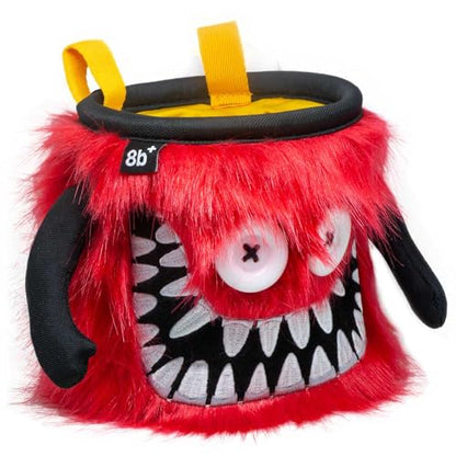 8BPLUS Chalk Bag for Rock Climbing and Bouldering, Chalk Pouch incl Belt & Biner – Cute Funny Character Design, Wide Opening, Gear with Personality, Gift for Climbers - style: OZZY
