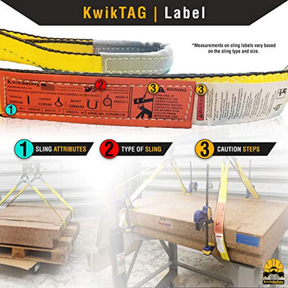 KwikSafety - Charlotte, NC - Mighty Sumo 2”x 30’ Poly Web Sling Lifting Strap Construction ASME OSHA / 6400lbs Vertical 5100lbs Choker 12800lbs Basket/Rigging Moving Towing Hoisting Gear - size: 2"X30' | 6400 lbs