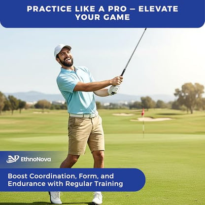 Golf Grip Trainer for Right-Handed Golfers – Golf Training Aid for Proper Hand Position & Swing Technique – Hit Straighter, Longer Shots & Fix Slices or Hooks Black