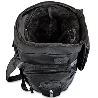 Meister Brawler Gym Bag for Fighters w/Zip-Out Wash Bag & Shoe Locker | Built for fighters and gym go-hards, waterproof 40L duffel bag with WrapHamper wash bag and smart pocket layout