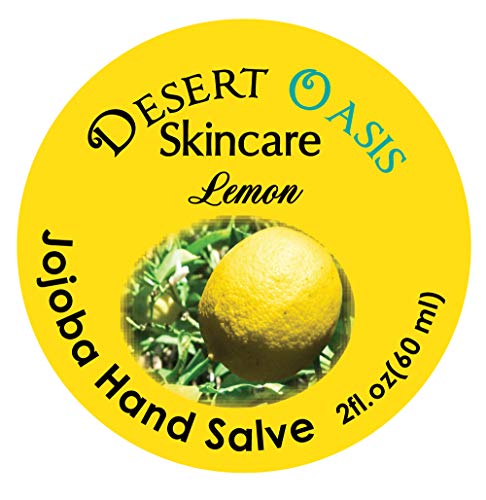 USDA Organic Lemon Jojoba Oil Hand Salve for Rich Conditioning (2 oz) | Over 50% Jojoba Oil with Beeswax & Avocado Oil – Rich Conditioning Balm for Dry Hands, Feet & Cuticles (60 g)
