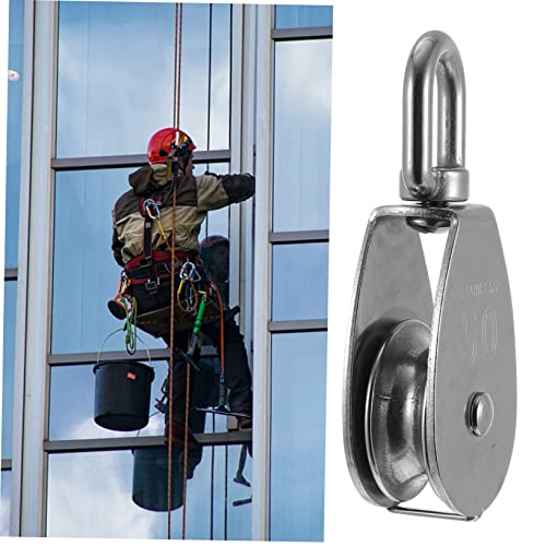 Single Pulley Practical Bearing Steel Lift Wheel Stainless Steel Fitness Accessory Vibration Reduction