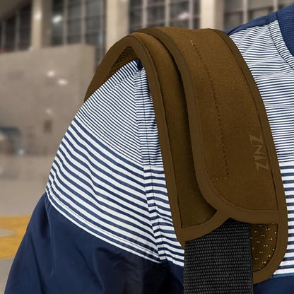 Ultra Thick & Breathable Universal Shoulder Pad Cushion for Bag - Long & Comfort - color: Coffee