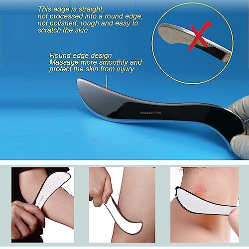 BYYDDIY Gua Sha Trigger Point Massage Tool & Muscle Scraper Tool -Thumb Protector,Deep Tissue Massage,Scraping Massage Tools (Ts) - style: TD
