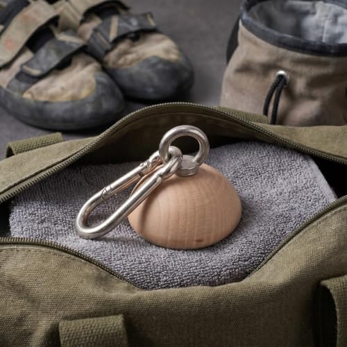 Generic Wooden Grip Strength Trainer for Rock Climbing, Lightweight Ergonomic Half Sphere Slip Resistant Surface, Natural Wood Texture for Home and Outdoors Finger Forearm Wrist Exercise
