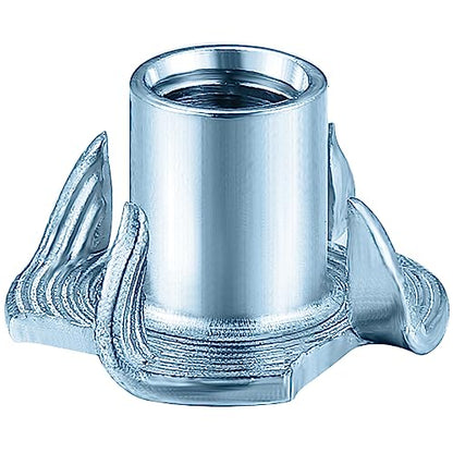 T-Nuts M8x11 (50 pcs), zinc Plated Steel, for Wood, Climbing Holds and cabinets - color: Zinc, size: M8
