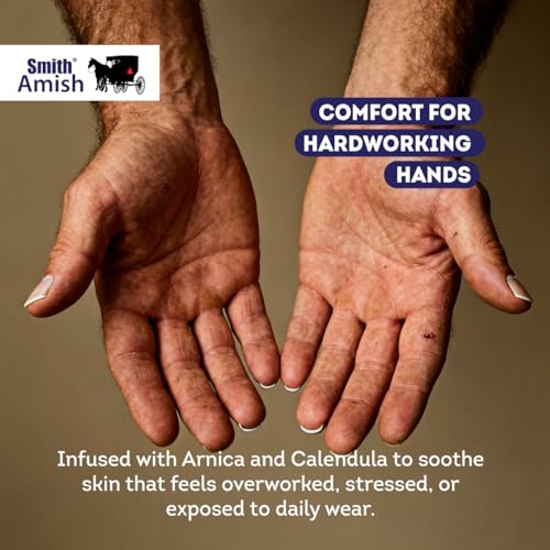 Smith Amish Hand Renewal Cream – Deep Moisturizing Hand Cream - 6 oz Jar | For Dry & Rough Hands - Glycerin, Lavender & Calendula Botanical Formula – Softening Daily Hand Care - size: 6 Ounce (Pack of 1)