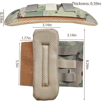 2 Pack Soft Breathable Shoulder Strap Pad guitar strap pad Tactical Vest Shoulder Pad,Mesh Pads with Tactical Gear - color: Camo