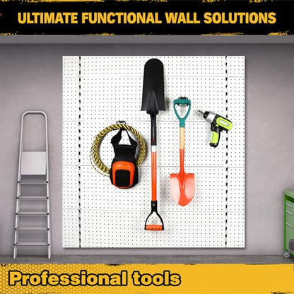 ELEAD 8-Piece Flat Pegboard Hooks, Peg Board Organizer Accessories for Hanging, Fit 1/4" Pegboard, Peg Board Tool Hangers for Garage Kitchen Workbench - style: Flat Hooks 8-Piece