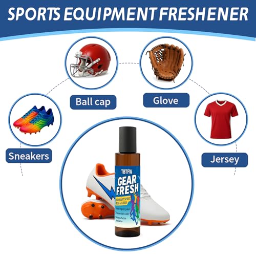 Sports Equipment Odor Eliminator Spray-Eliminate the Odor of Shoes and Sportswear, Quick Drying, Long-Lasting Cleaning Formula, Suitable For All Sports Equipment(6.76 Oz)