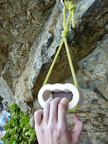 Hangboard for Rock Climbing,Climbing Training Board for Indoor and Outdoor Use - size: S（‎8.35 x 5.31 x 3.98 inches）