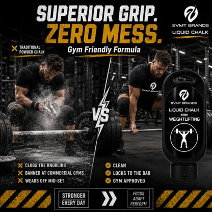 Liquid Chalk, Mess Free Gym Chalk for Weightlifting, Gymnastics, Rock Climbing, Dancing. Sweat Resistant and Long Lasting for Stronger Grip. - color: B1-4pk Lf