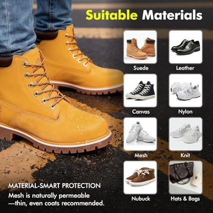 Shoe Protector Spray: Rain Stain Dirt Waterproof Shoe Spray, Nano Protection for Sneaker Suede Leather Boot Hat
