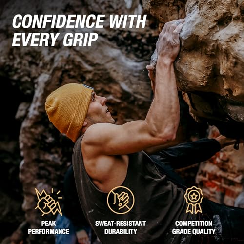 Climbing Chalk - Competition-Grade Gym Chalk for Rock Climbing, Bouldering, Gymnastics, Weightlifting - Magnesium Carbonate Lifting Chalk, 60/40 Chunk & Powder Blend, No Additives - 200g