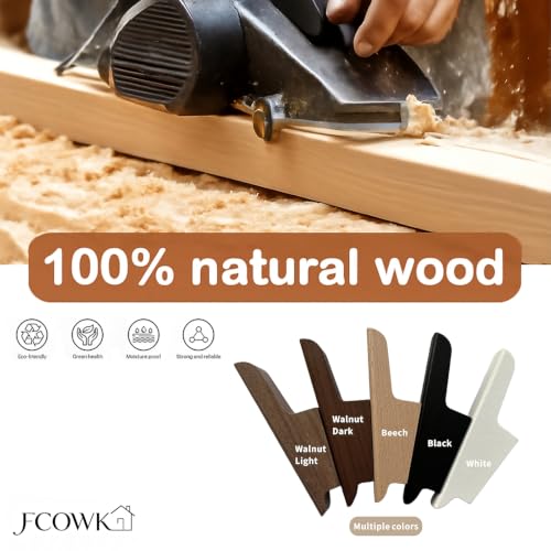 Wood Wall Hooks 4 Pack Coat Hooks Wall Mount Natural Wooden Hooks for Hanging Hat, Bag, Backpack, Rustic Coat Hooks for Wall, Wood Towel Hooks for Bathrooms and Entryway Hooks - color: Beech