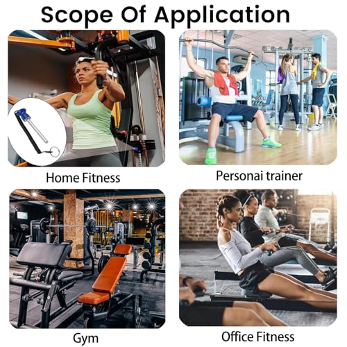 Weight Stack Pin,Magnetic Weight Pin,Diameter 4 Inch Solid Aluminum Alloy Universal Gym Pin Weight Machine Pin for Home Gym Exercise Machine Accessories(2pcs)
