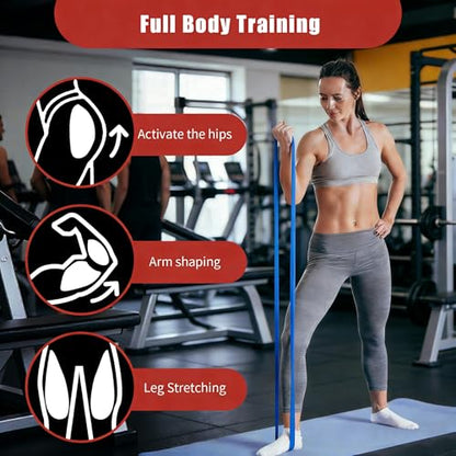 Nexora Heavy Resistance Bands，29KG-79KG，65LBS-175LBS，82 Inch Natural Rubber，Thickness 0.2Inches，Width 2.5Inches, Auxiliary Pull-Up