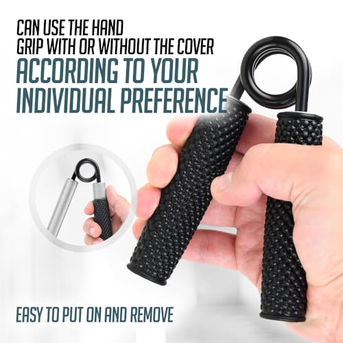Logest Metal Hand Grip Strengthener 100LB-350LB No Slip Heavy-Duty Grip Strengthener with Gift Box, Great Wrist & Forearm Hand Exerciser, Home Gym, Hand Gripper Grip Strength Trainer - color: Silver - 200LB