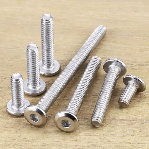 1/4-20 x 3/4" Hex Socket Head Cap Screws, 304 Stainless Steel 18-8, Chamfered Countersunk Machine Screws for Furniture, Binding, Machinery, Automotive, DIY Projects, 25 PCS - size: 1/4-20 x 3/4"