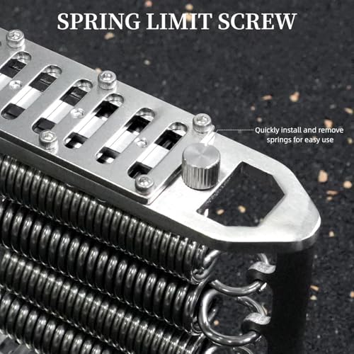 Heavy-Duty 330Lbs Grip Strengthener, 5 Spring Adjustable Hand Gripper Trainer, 304 Stainless Steel No Slip Handle for Climbing