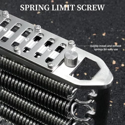 Heavy-Duty 330Lbs Grip Strengthener, 5 Spring Adjustable Hand Gripper Trainer, 304 Stainless Steel No Slip Handle for Climbing