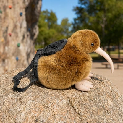 Funny Rock Climbing Chalk Bag, Soft Knitted Climbing Chalk Pouch with Drawstring Adjustable Belt, Fit Bouldering, Gymnastics & Outdoor Activities for Climbers - style: Kiwi