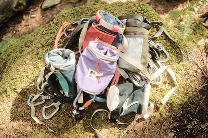 Oso Supply Co - Classic Chalk Bag for Rock Climbing, Bouldering Chalk Bag Bucket with Quick-Clip Belt, Zippered Pockets and Pouch - Perfect Indoor/Outdoor Rock Climbing Gear Equipment - color: Lavender