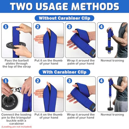 2 In 1 Arm Wrestling Training Strap Belt with Neoprene Padded | Hand Grip Arm Finger Wrist Forearm Strength Weight Workouts Equipment Suitable for Barbell Plates Home and Gym Training