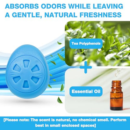 Air Jungles Odor Deodorizer Balls for Shoes & Sneakers 6 Ct | Fresh Linen Scent, Natural Refresh For Gym Bags, Lockers, Drawers & Small Spaces, Long Lasting Odor Eliminator