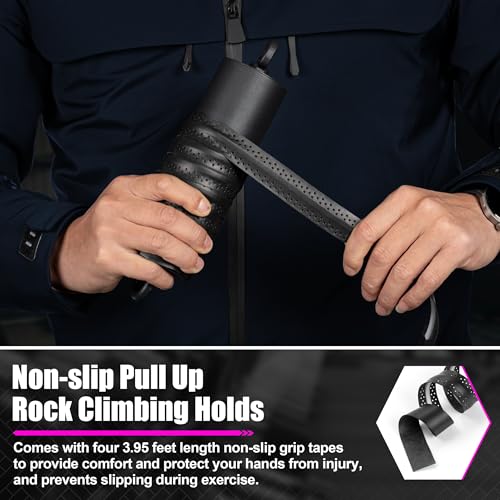 Pull Up Climbing Hold Grips Training Set | Non-Slip, 330 lbs Capacity, Two Different Ways to Workout, Builds Finger, Forearm, Core and Back Strength
