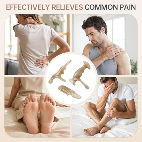 Manual Trigger Point Massage Tool With Thumb Saver For Deep Tissue Massage | One-Piece Molded Resin, No Parting Lines & Smooth Skin-Friendly. Ergonomic Build Saves Massage Effort For Deep Tissue Massage - color: Natural Wood