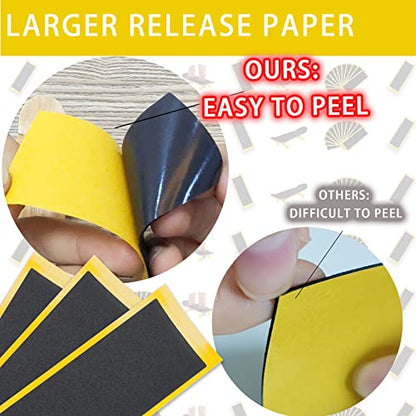 Birllaid Fingerboard Foam Grip Tape,12 Pcs Fingerboard Grip Tape,38mmX110mm 12