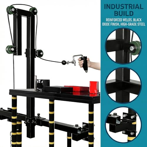 Arm Wrestling Training Equipment, Wrist Exerciser Strength Develop Machine with Handle for Forearm Wrist Biceps Triceps Workout at Home or Gym