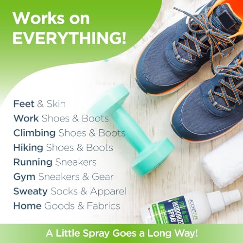 Rocket Pure Natural Foot and Shoe Deodorizer Spray, Deodorant and Odor Eliminator for Smelly Feet, Smell Remover, Formulated with Essential Oils, Made in the USA, Mint, 4 fl oz (Pack of 1)