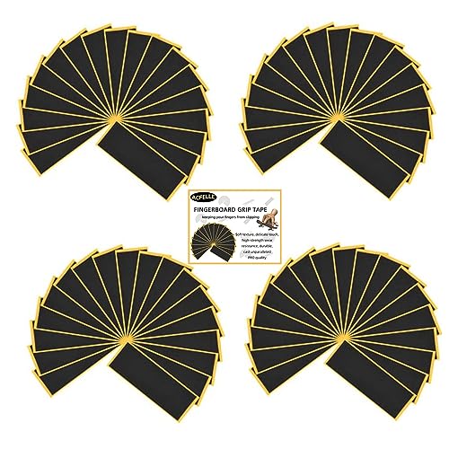 100 Pcs Foam Grip Tape Finger-Skateboards, Quality Non Slip Mini Fingerboard Black Wooden Adhesive Stickers 110mm x 38mm (100pcs) - color: 100pcs